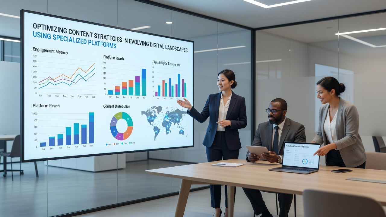 Optimizing Content Strategies in Evolving Digital Landscapes Using Specialized Platforms